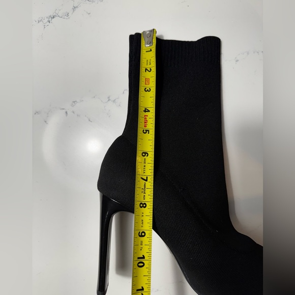 ZARA Black Fabric Sock Boots – Never Worn – Size 40 - Picture 3 of 11